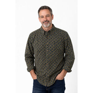 Y2K Chaps Ralph Lauren Mens Shirts Size M Long Sleeve Corpcore Cottagecore